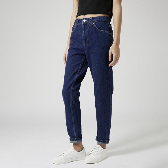 Topshop Denim - Topshop High Rise Mom Jeans y2k 90s Vintage Blue